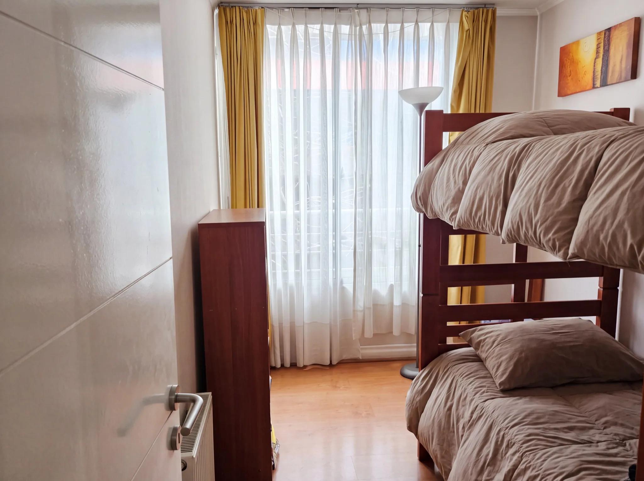 Dormitorio tercero con camarote del departamento en Antonio Varas, Providencia